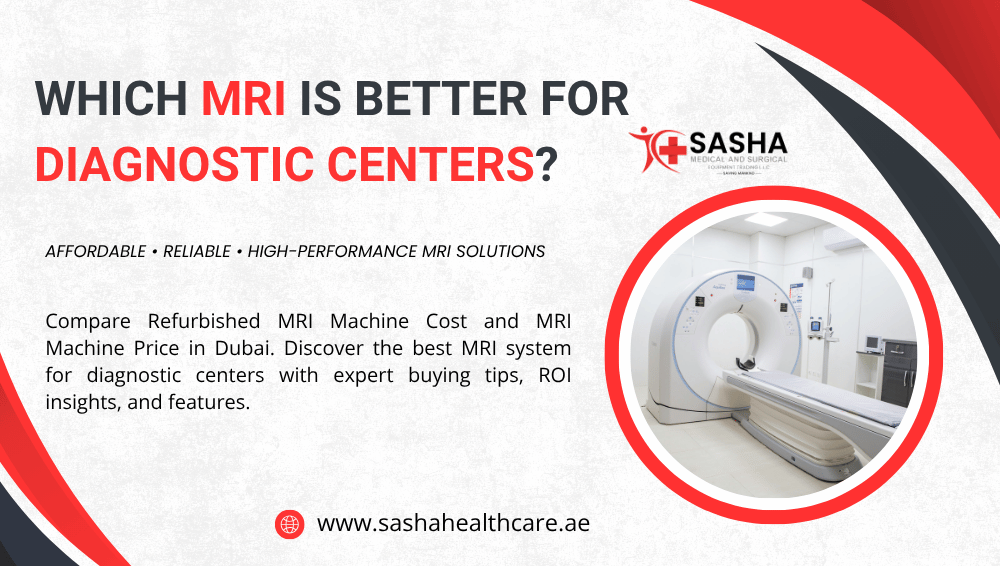 Refurbished MRI Machine installed in a modern diagnostic center in Dubai showcasing advanced medical imaging technology